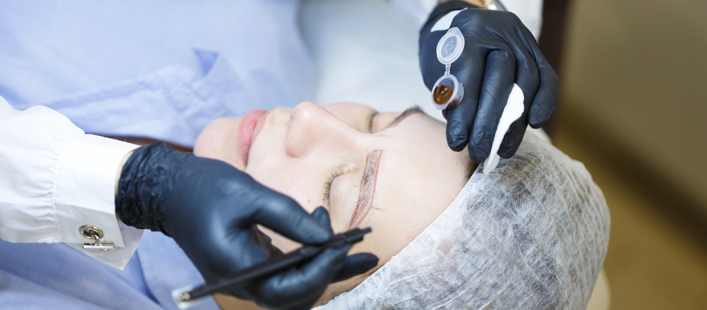 Bursa microblading uygulama aşaması Emsal Doğan